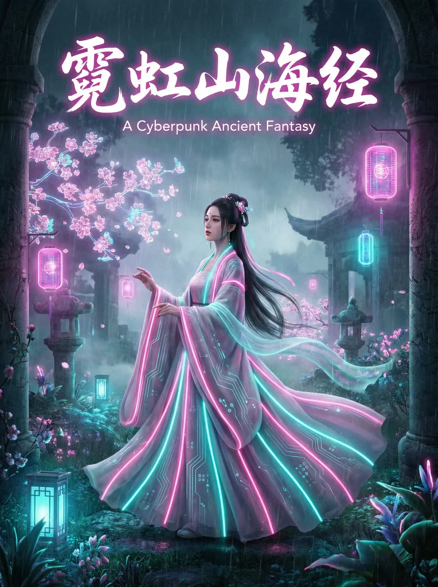 坐爱电影 古风奇缘短剧 - 霓虹山海经海报